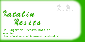 katalin mesits business card